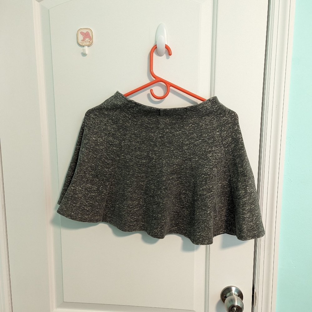 Gray mini skirt